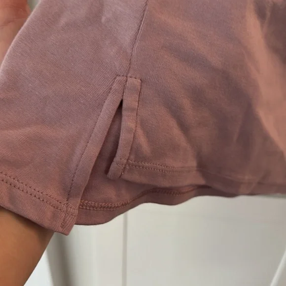 JJill 100% Pima Cotton Mauve Color 3/4 Sleeve, Top — Large - Picture 4 of 5